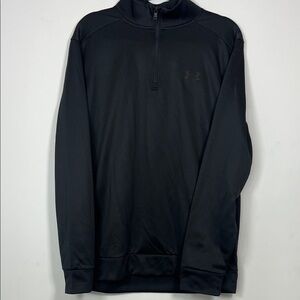 Under Armour Men's Classic Midnight Black Half-Zip‎ Cozy Athletic Pullover